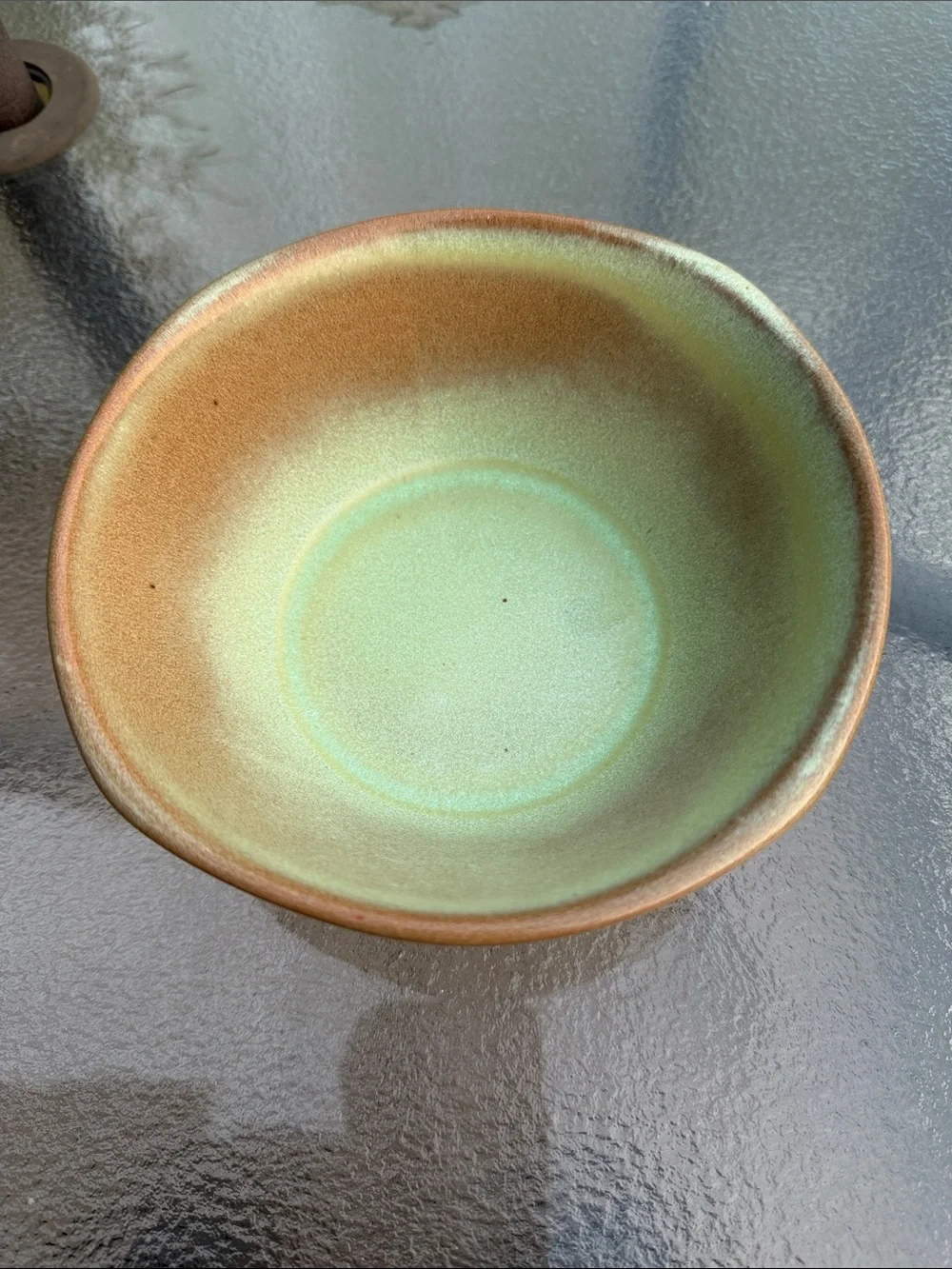 Frankoma Green and Brown Lidded Serving Bowl